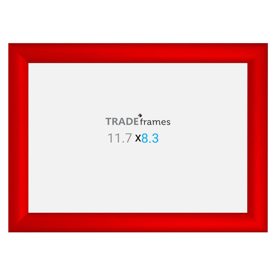 A4 (29.7 x 21 cm) Red Snap Frame - 30MM Profile