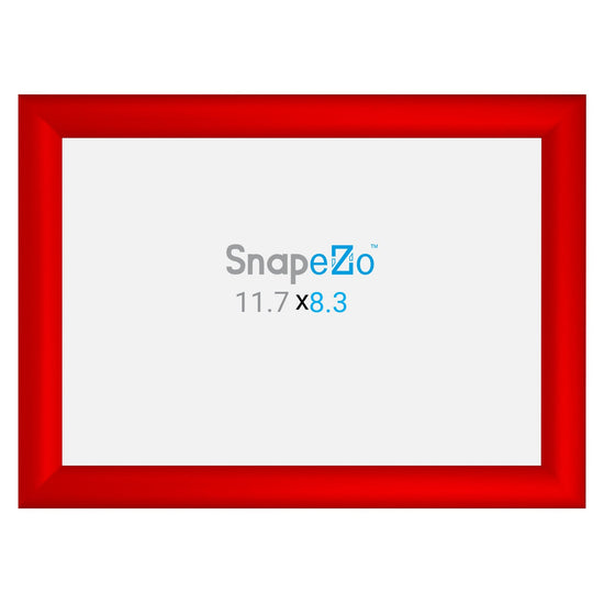 SnapeZo® A4 (29,7 x 21 cm) Marco a presión rojo - Perfil de 30 mm