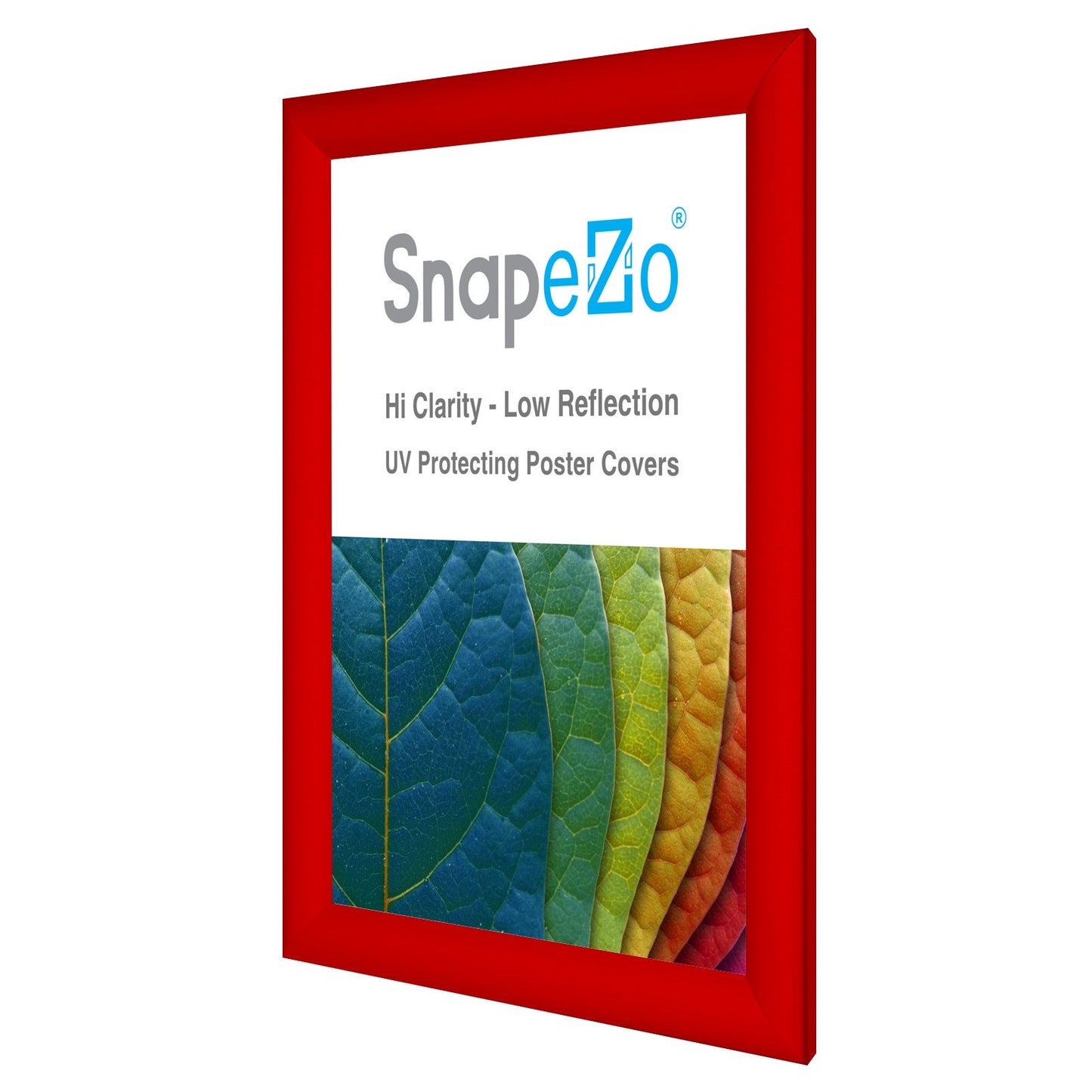 SnapeZo® 21.59 x 27.94 cm Red Snap Frame - 30MM Profile