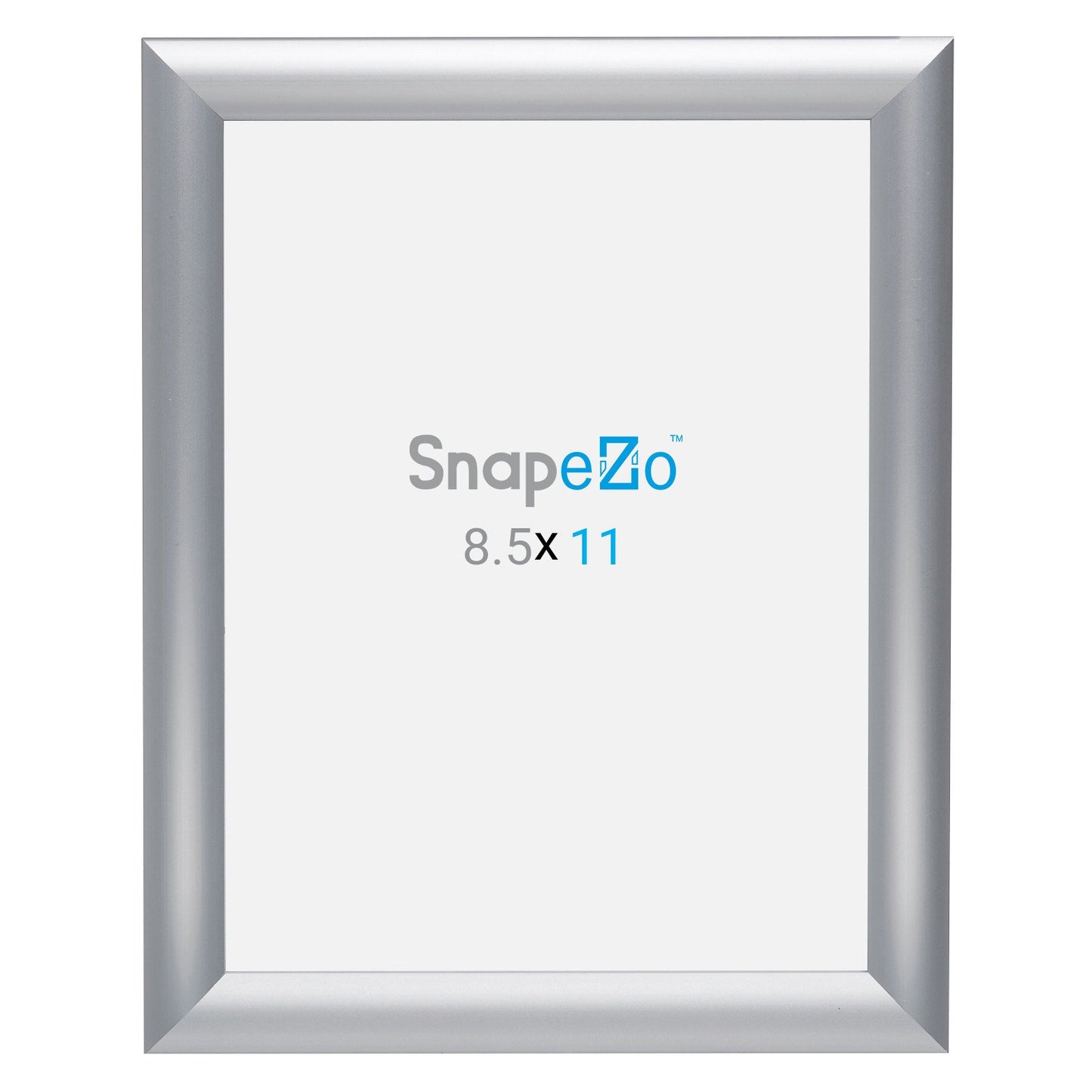 SnapeZo® Marco a presión plateado de 21,59 x 27,94 cm - Perfil de 25 mm