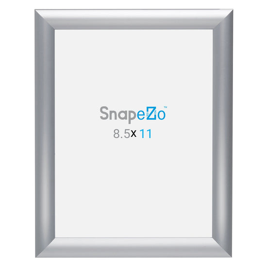 SnapeZo® Marco a presión plateado de 21,59 x 27,94 cm - Perfil de 25 mm