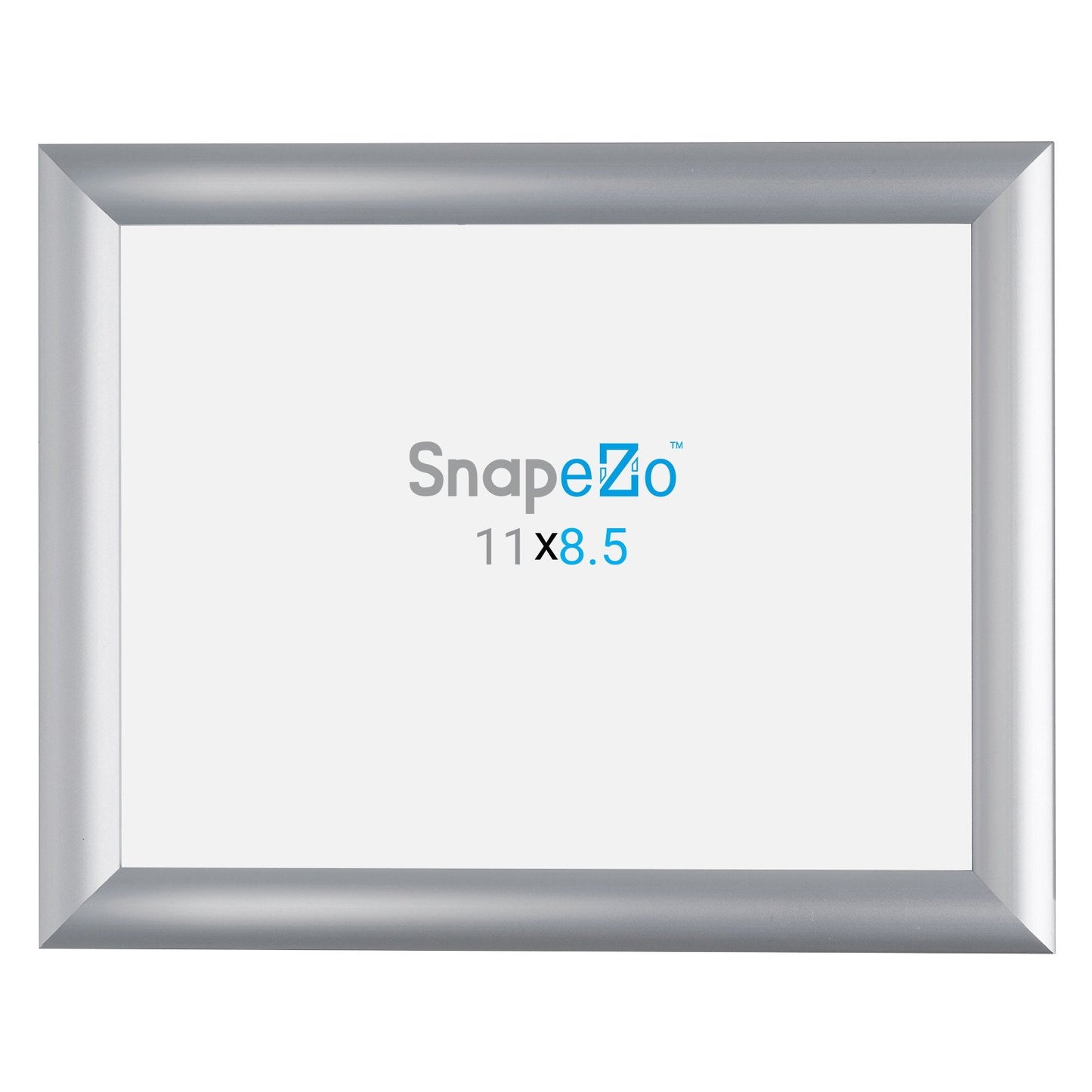 SnapeZo® Marco a presión plateado de 21,59 x 27,94 cm - Perfil de 25 mm