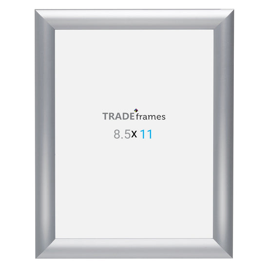 21.59 x 27.94 cm Silver Snap Frame - 25MM Profile