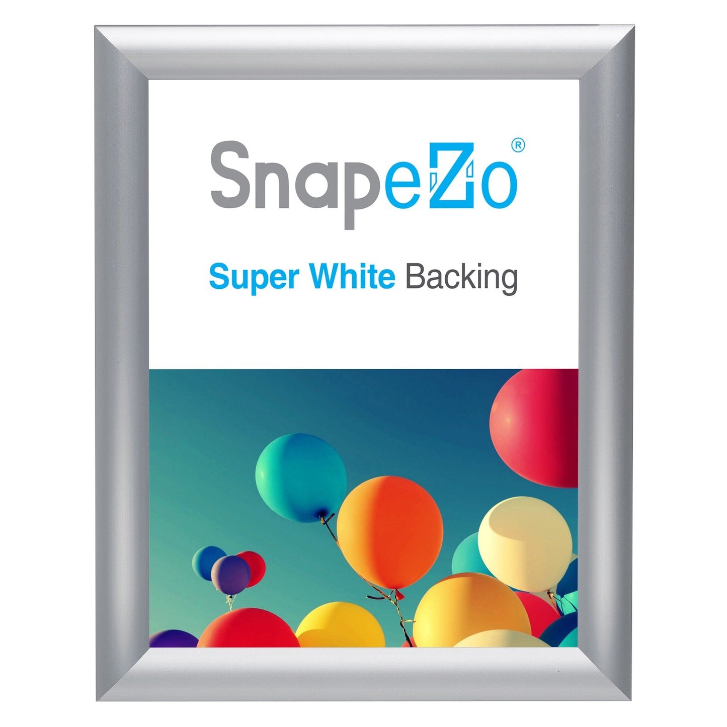 SnapeZo® 27.94 x 35.56 cm Silver Snap Frame - 25MM Profile