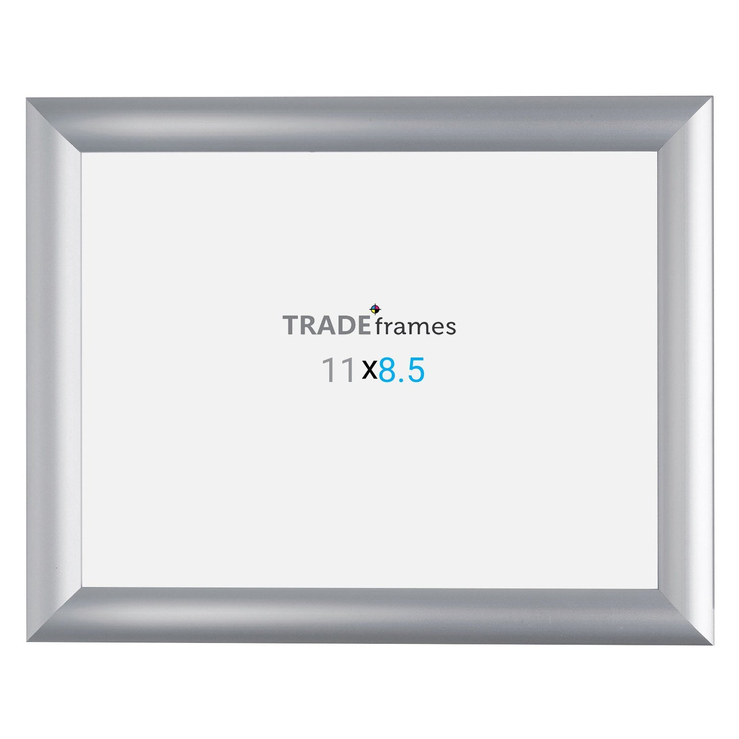 21.59 x 27.94 cm Silver Snap Frame - 25MM Profile