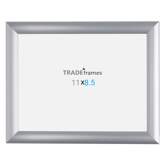 21.59 x 27.94 cm Silver Snap Frame - 25MM Profile