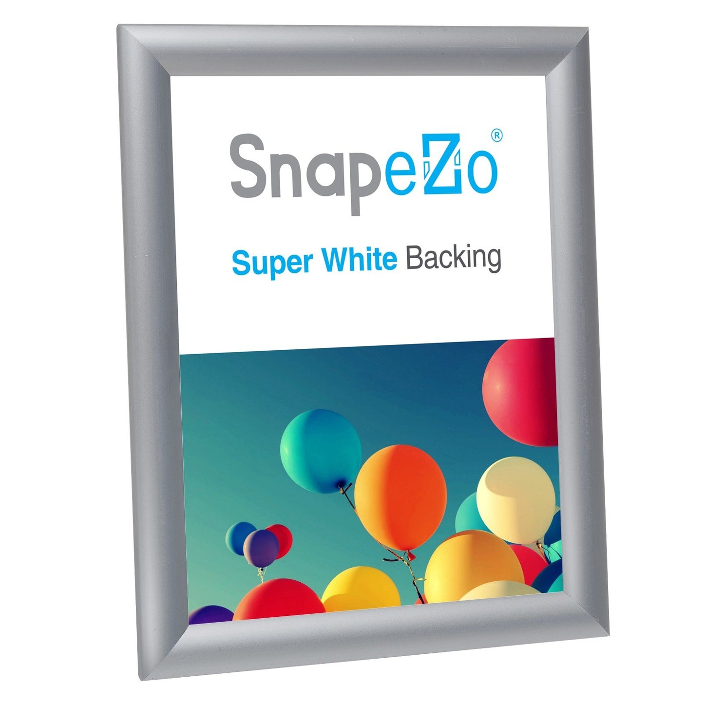 SnapeZo® Marco a presión plateado de 27,94 x 35,56 cm - Perfil de 25 mm