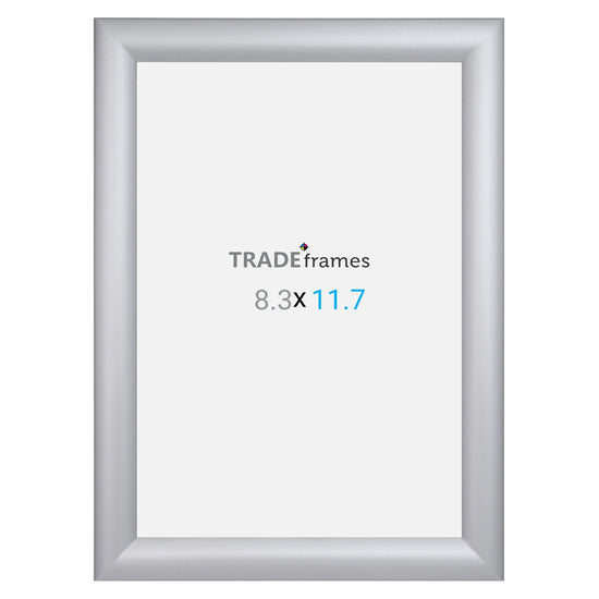 A4 (29.7 x 21 cm) Silver Snap Frame - 30MM Profile