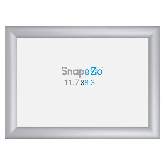 SnapeZo® A4 (29.7 x 21 cm) Silver Snap Frame - 30MM Profile