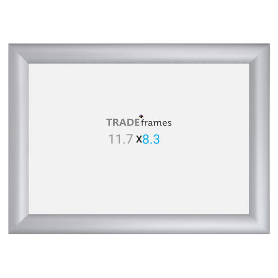 A4 (29.7 x 21 cm) Silver Snap Frame - 30MM Profile