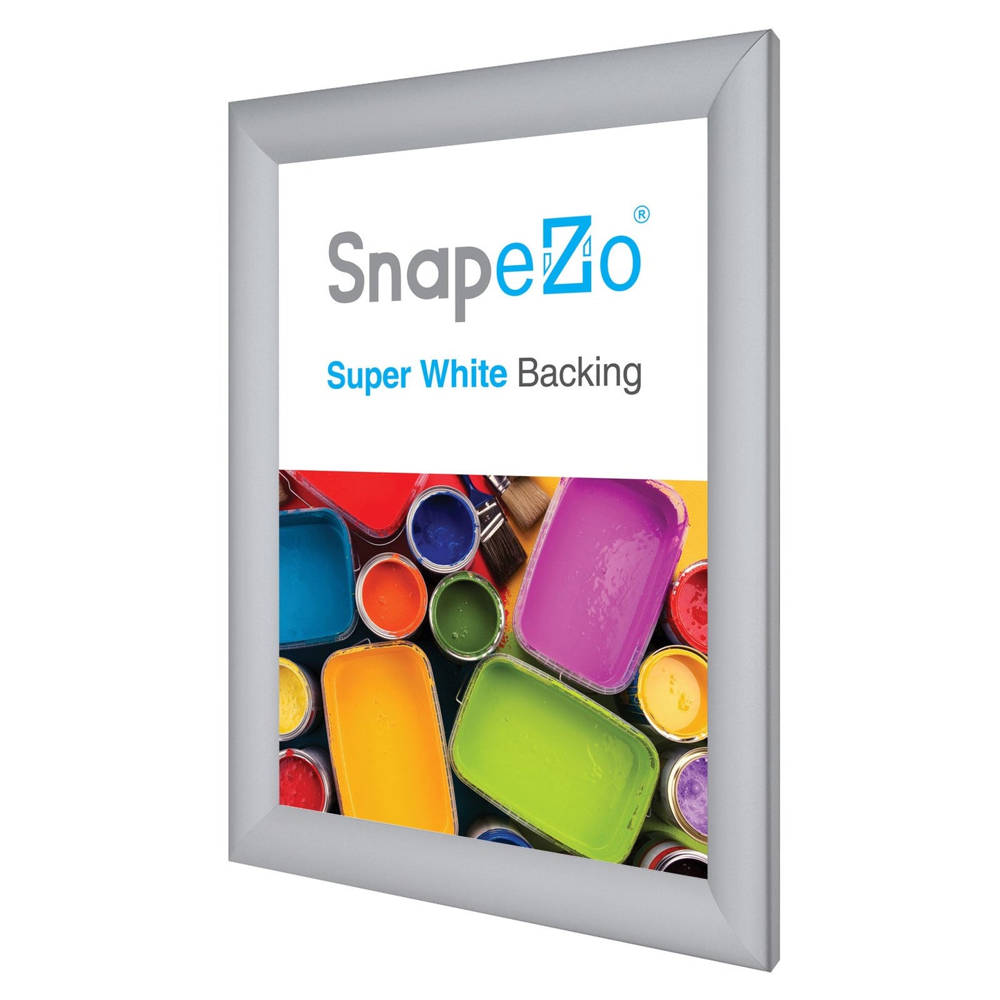 SnapeZo® A4 (29.7 x 21 cm) Silver Snap Frame - 30MM Profile