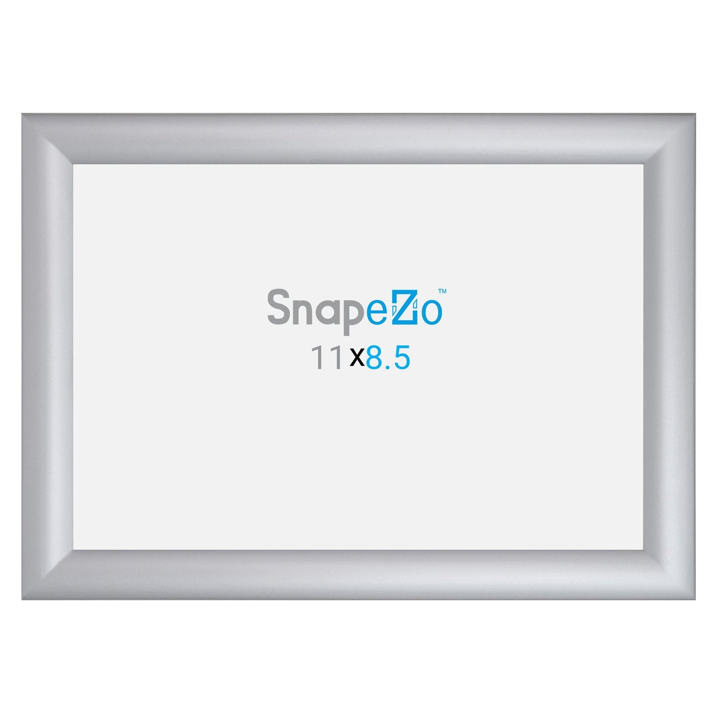 SnapeZo® Marco a presión plateado de 21,59 x 27,94 cm - Perfil de 30 mm