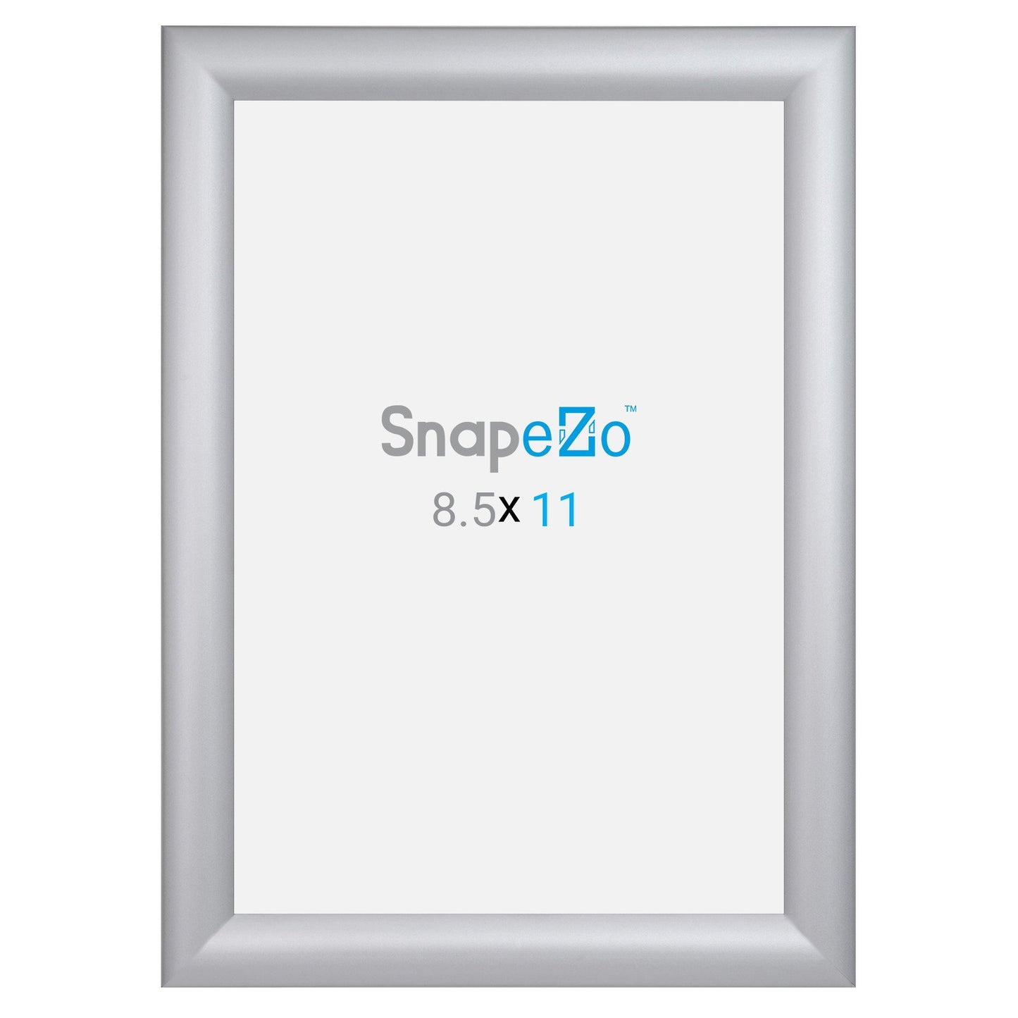 SnapeZo® Marco a presión plateado de 21,59 x 27,94 cm - Perfil de 30 mm