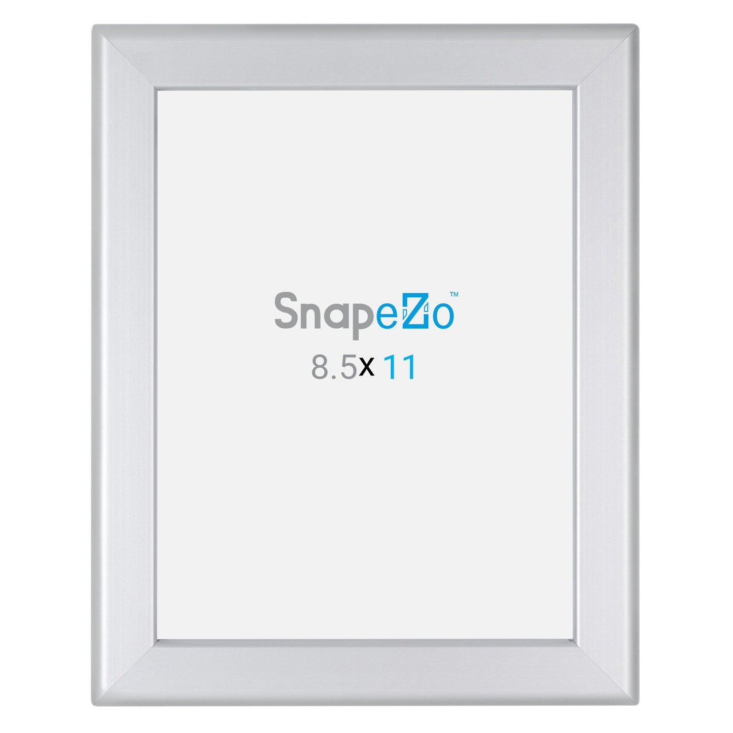 SnapeZo® Marco a presión plateado de 21,59 x 27,94 cm - Perfil de 32 mm