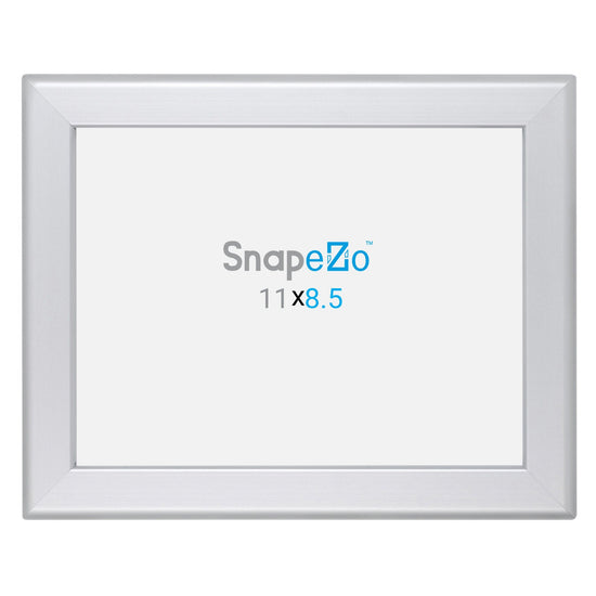 SnapeZo® Marco a presión plateado de 21,59 x 27,94 cm - Perfil de 32 mm