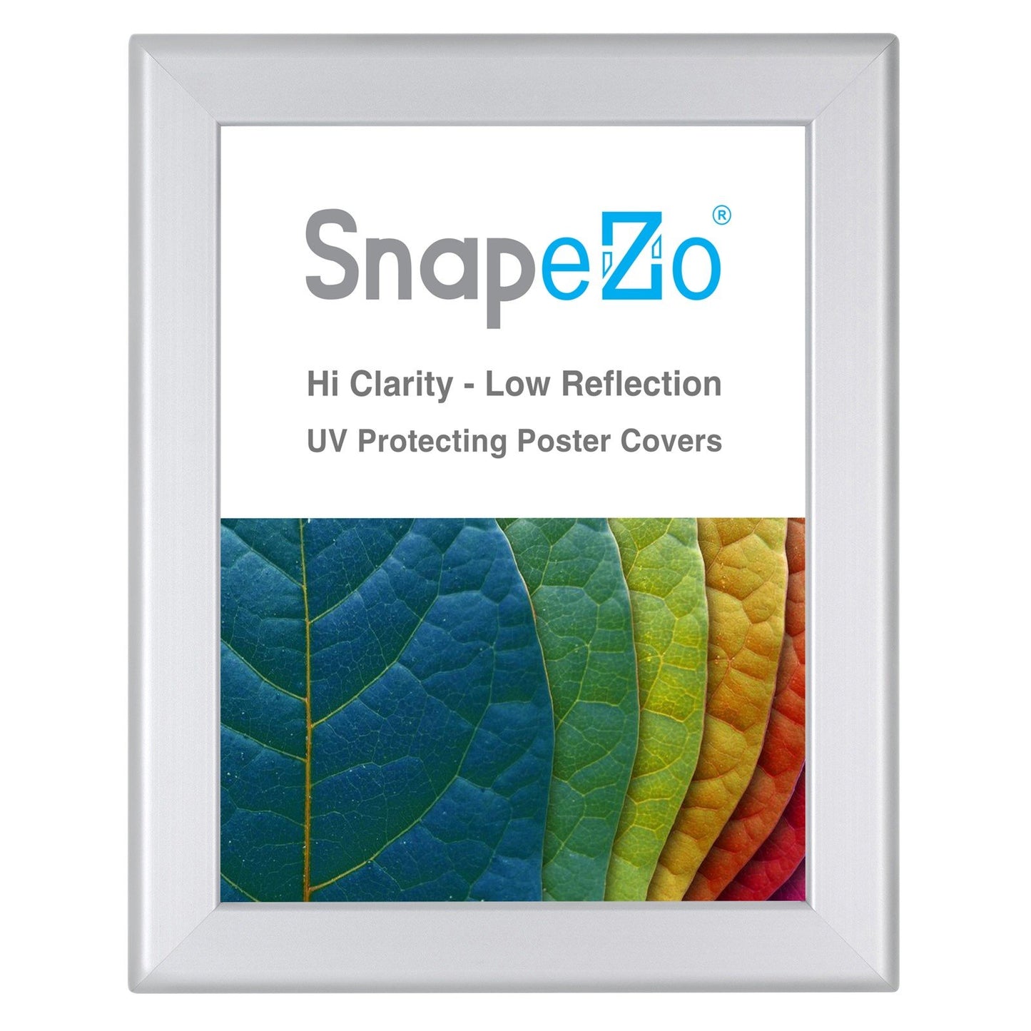 SnapeZo® 21.59 x 27.94 cm Silver Snap Frame - 32MM Profile