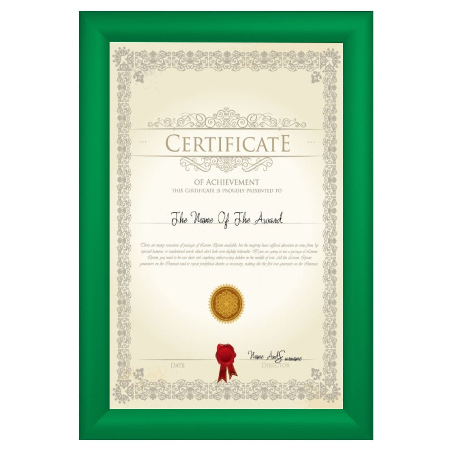 27.94 x 43.18 cm Light Green Diploma Frame 30MM SnapeZo®