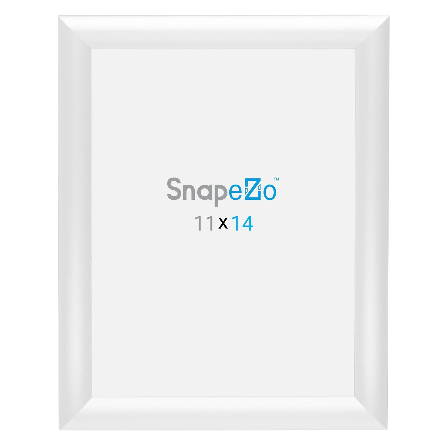 SnapeZo® 27,94 x 35,56 cm Marco a presión blanco - Perfil de 25 mm