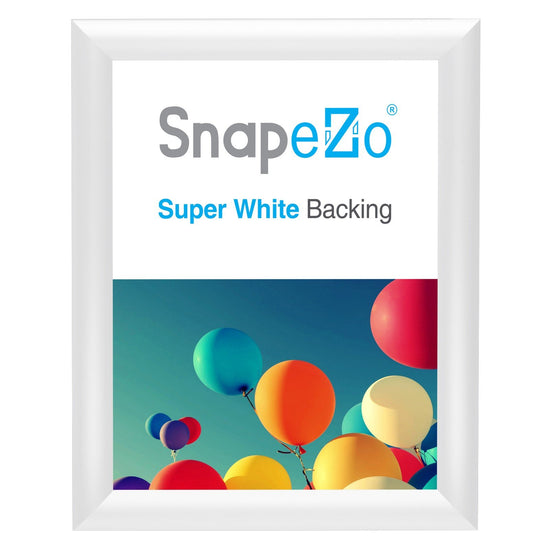 SnapeZo® 27.94 x 35.56 cm White Snap Frame - 25MM Profile