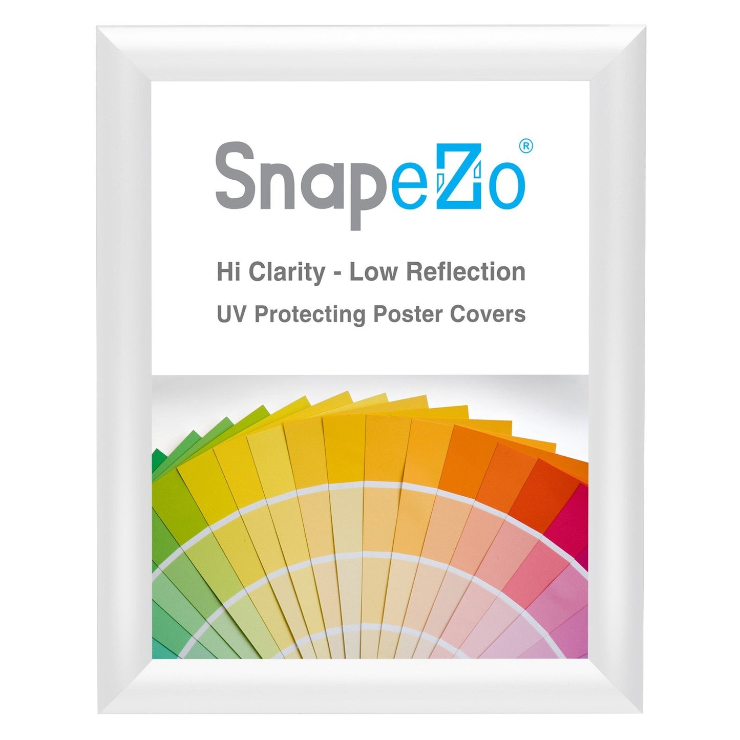 SnapeZo® 20.32 x 25.40 cm White Snap Frame - 25MM Profile