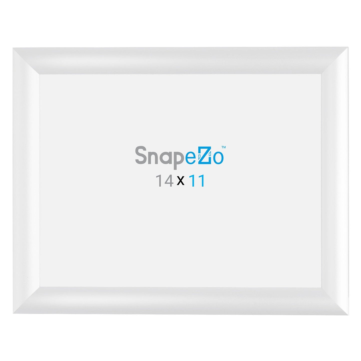 SnapeZo® 27,94 x 35,56 cm Marco a presión blanco - Perfil de 25 mm