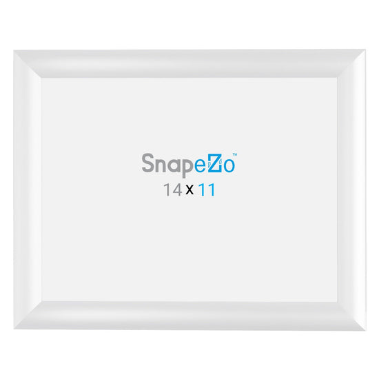 SnapeZo® 27,94 x 35,56 cm Marco a presión blanco - Perfil de 25 mm