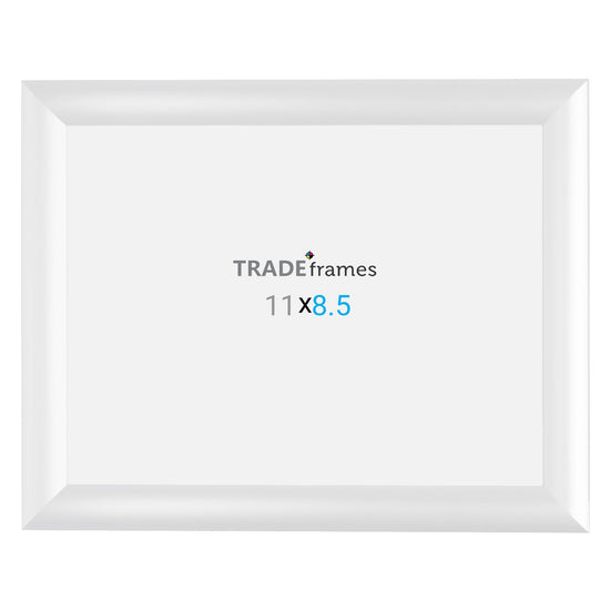 21.59 x 27.94 cm White Snap Frame - 25MM Profile