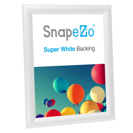 SnapeZo® 20.32 x 25.40 cm White Snap Frame - 25MM Profile