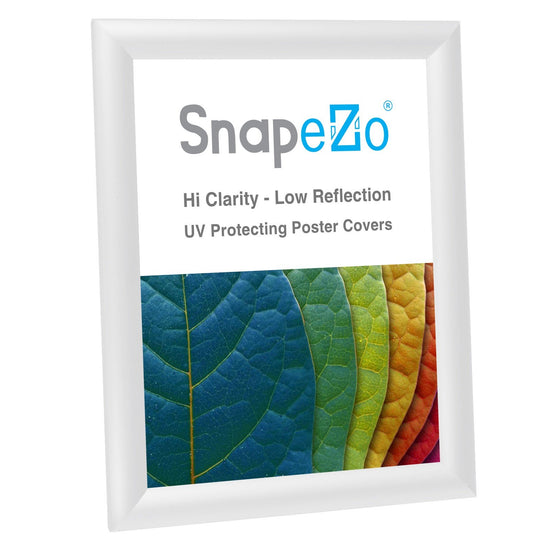 SnapeZo® 21.59 x 27.94 cm White Snap Frame - 25MM Profile