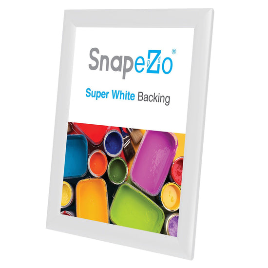 SnapeZo® 27.94 x 35.56 cm White Snap Frame - 25MM Profile