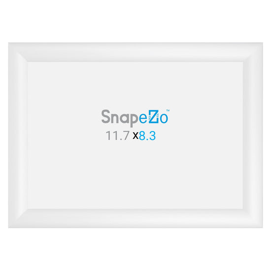 SnapeZo® A4 (29,7 x 21 cm) Marco a presión blanco - Perfil de 30 mm