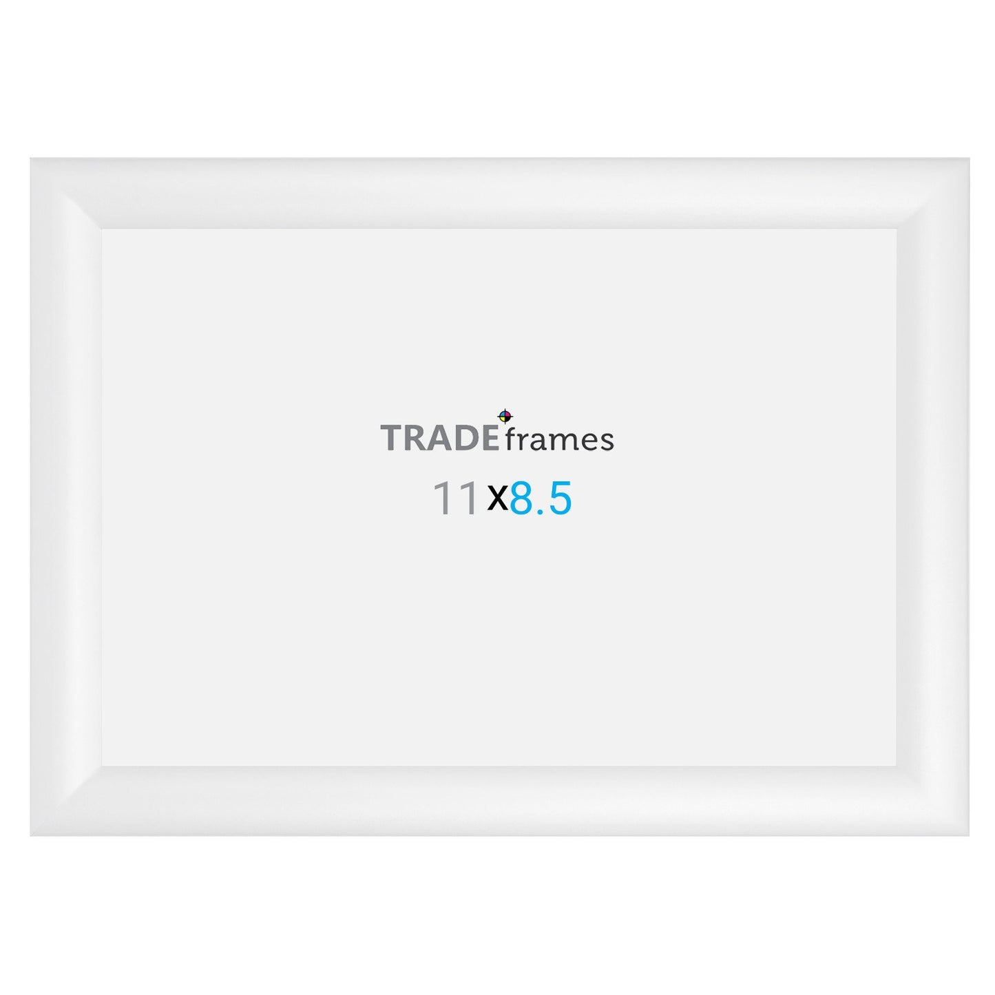 21.59 x 27.94 cm White Snap Frame - 30MM Profile