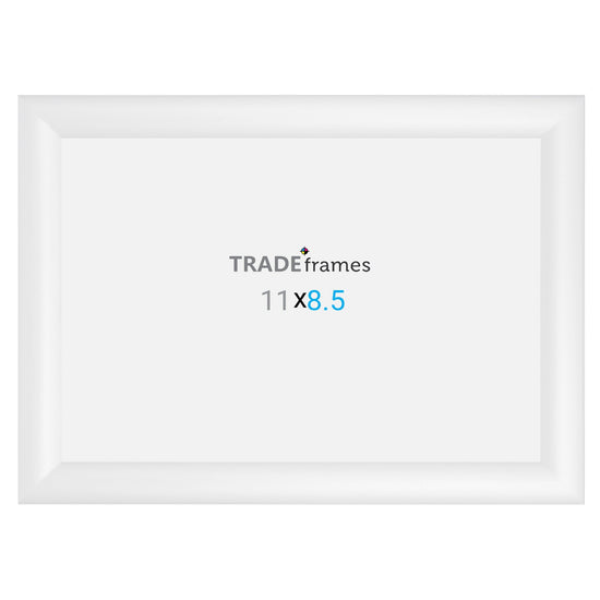 21.59 x 27.94 cm White Snap Frame - 30MM Profile