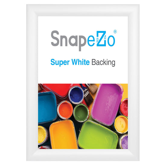 SnapeZo® 27.94 x 35.56 cm White Snap Frame - 30MM Profile