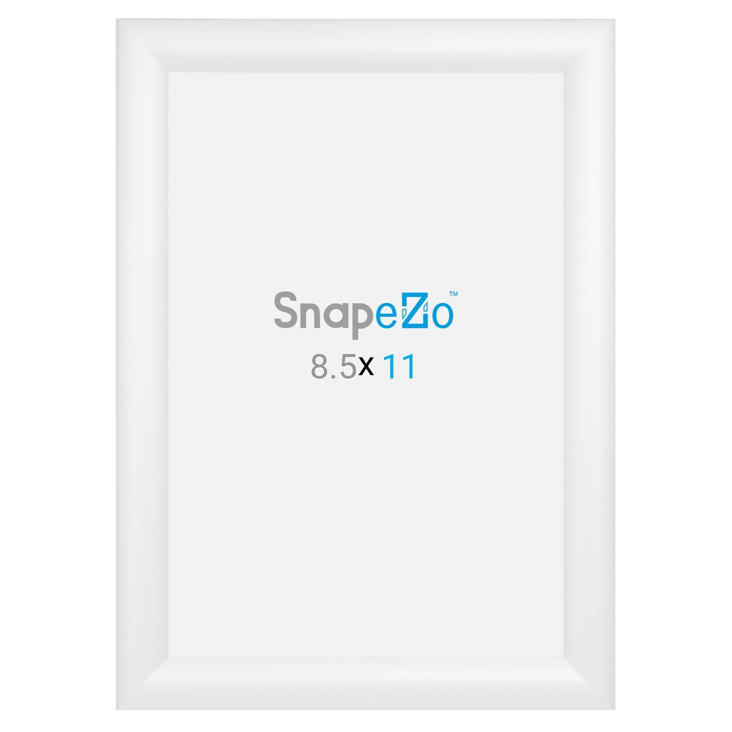 SnapeZo® 21,59 x 27,94 cm Marco a presión blanco - Perfil de 30 mm