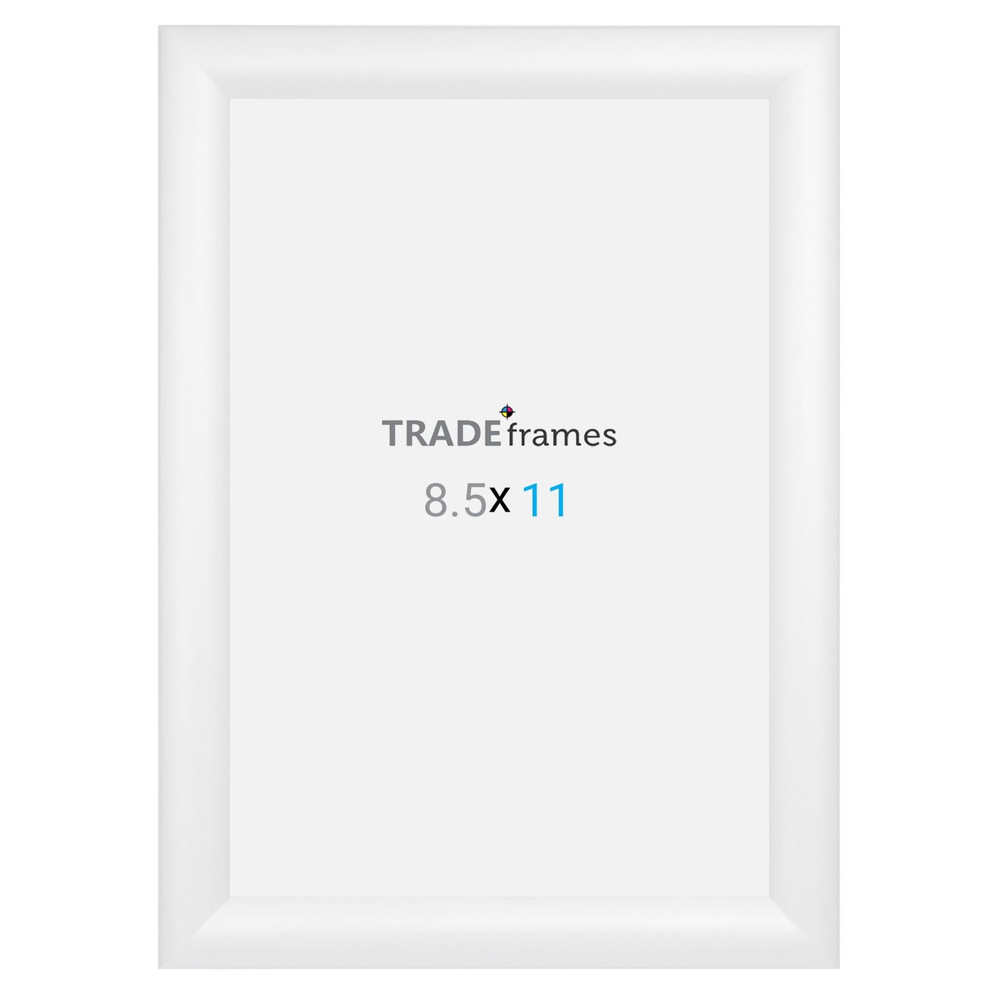 21.59 x 27.94 cm White Snap Frame - 30MM Profile