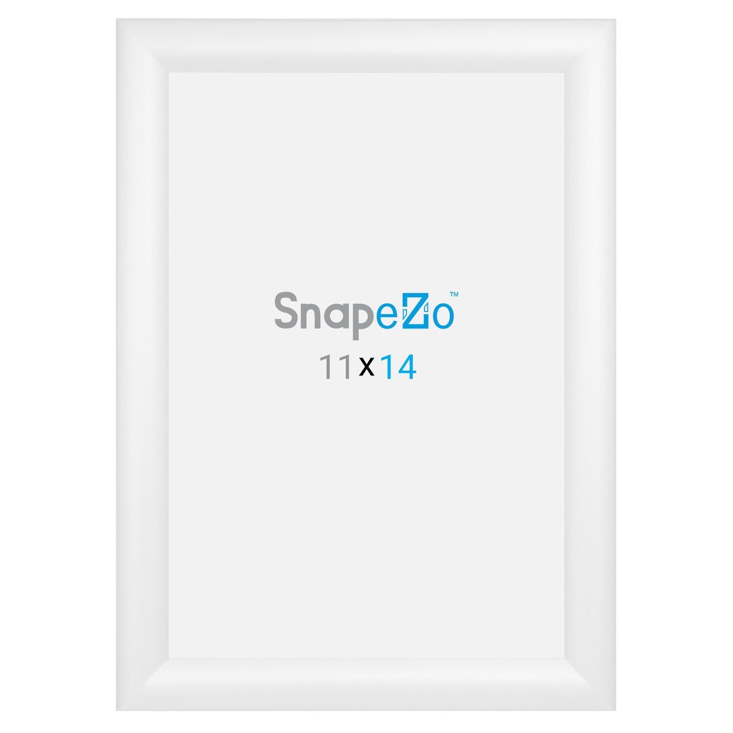 SnapeZo® 27,94 x 35,56 cm Marco a presión blanco - Perfil de 30 mm