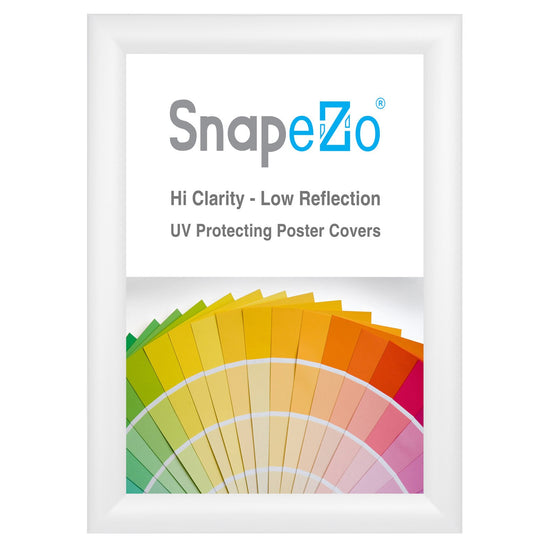 SnapeZo® 21.59 x 27.94 cm White Snap Frame - 30MM Profile