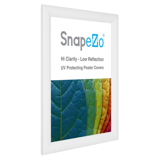 SnapeZo® 21.59 x 27.94 cm White Snap Frame - 30MM Profile