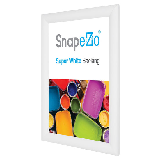 SnapeZo® 27.94 x 35.56 cm White Snap Frame - 30MM Profile