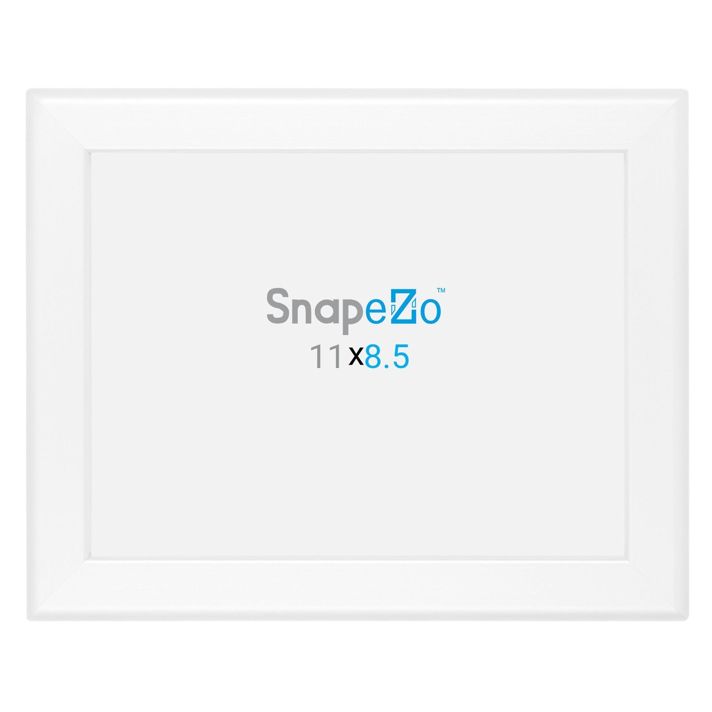 SnapeZo® 21.59 x 27.94 cm White Snap Frame - 32MM Profile