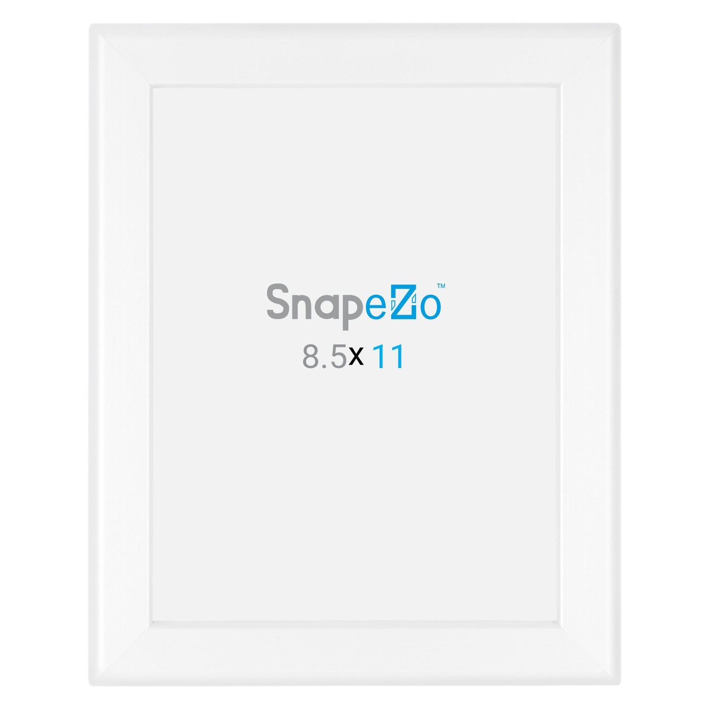 SnapeZo® 21,59 x 27,94 cm Marco a presión blanco - Perfil de 32 mm