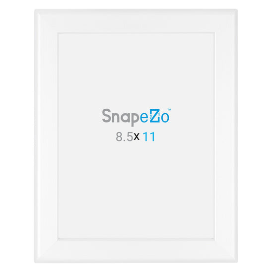 SnapeZo® 21.59 x 27.94 cm White Snap Frame - 32MM Profile