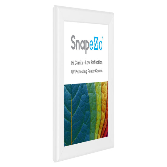 SnapeZo® 21.59 x 27.94 cm White Snap Frame - 32MM Profile