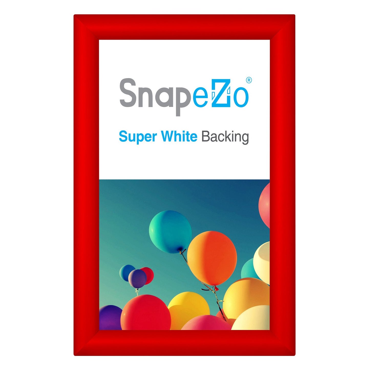 SnapeZo® 21.59 x 35.56 cm Red Snap Frame - 30MM Profile