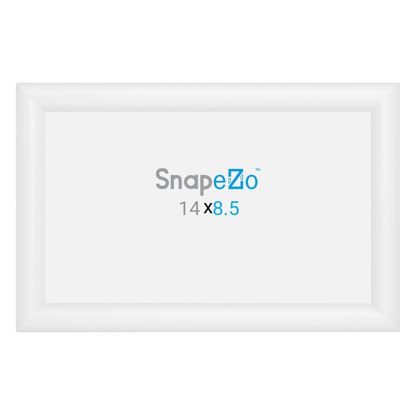 SnapeZo® 21,59 x 35,56 cm Marco a presión blanco - Perfil de 30 mm