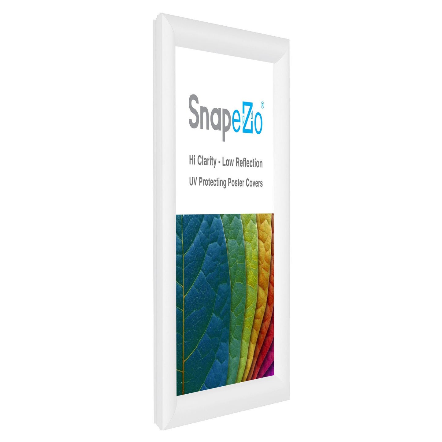 SnapeZo® 21.59 x 35.56 cm White Snap Frame - 30MM Profile