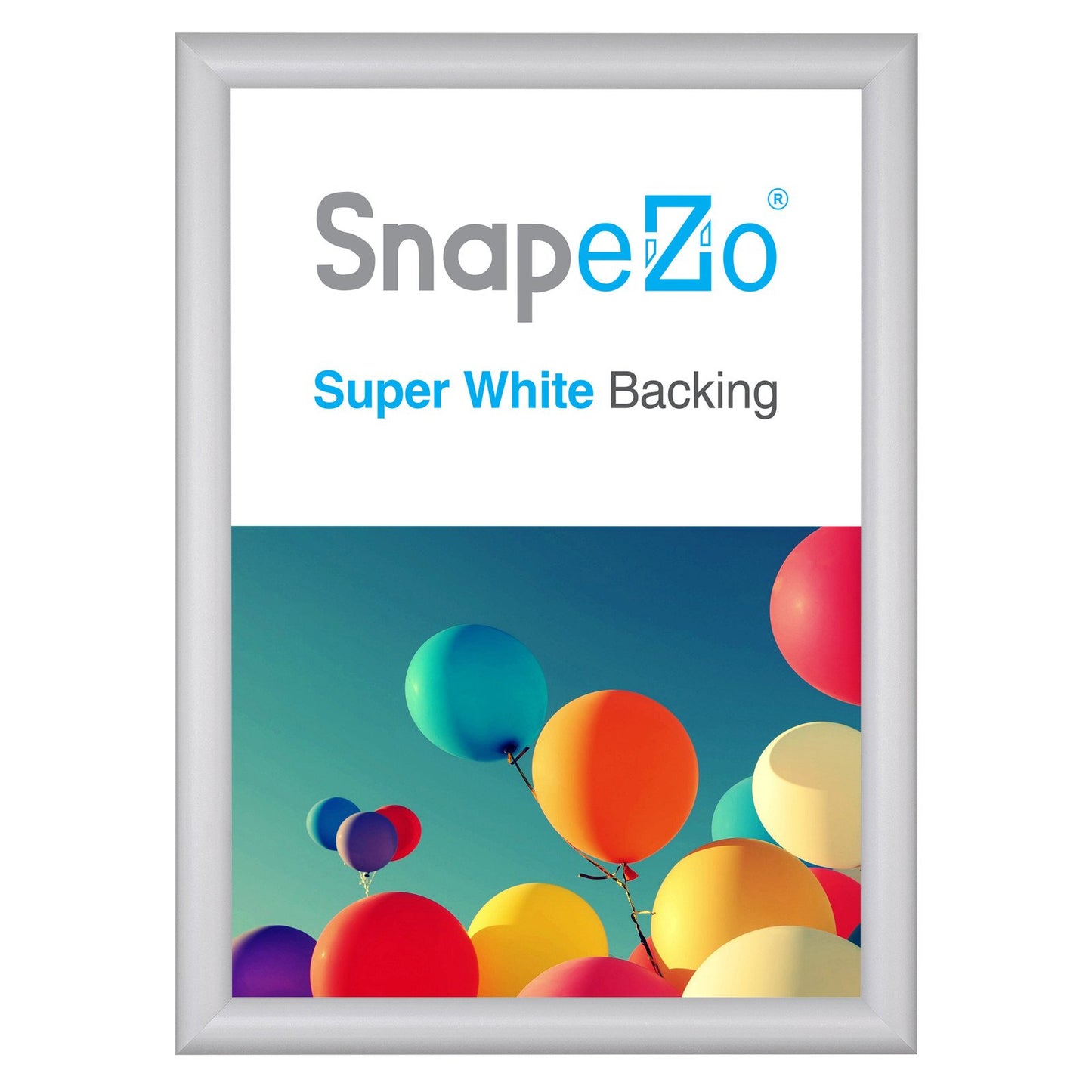 SnapeZo® A2 (59.4 x 42 cm) Silver Snap Frame - 25MM Profile