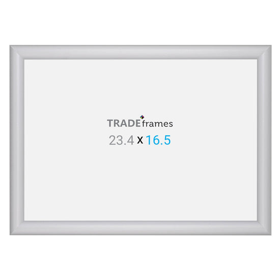 A2 (59.4 x 42 cm) Silver Snap Frame - 25MM Profile