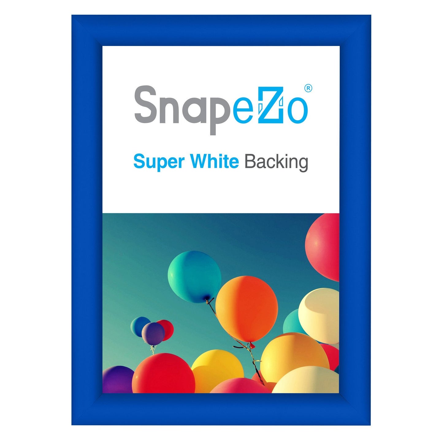 SnapeZo® A4 (29.7 x 21 cm) Blue Snap Frame - 25MM Profile